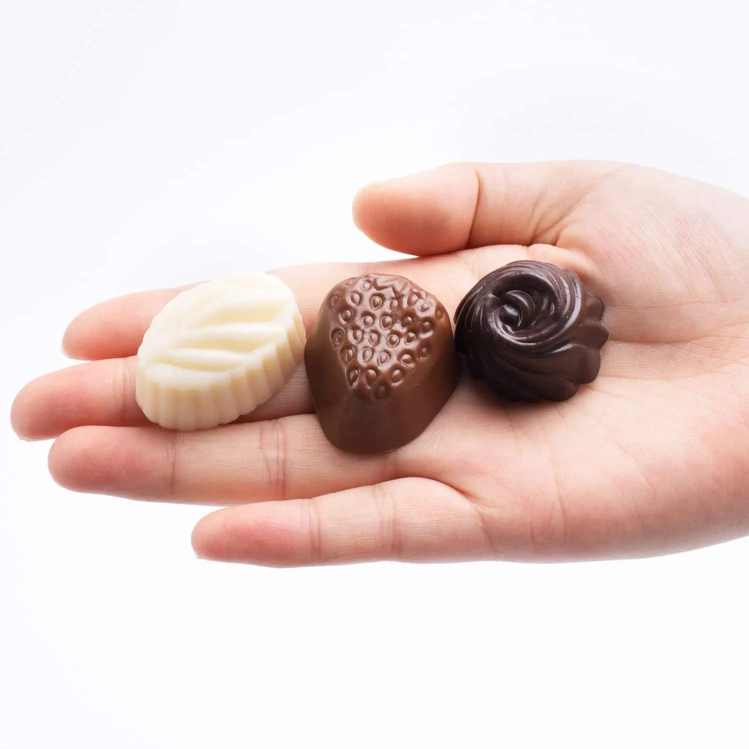 30 Pcs Fake Chocolate Artificial Food Chocolate Realistic Mixed Color Chocolate Models Bulk Faux Dessert