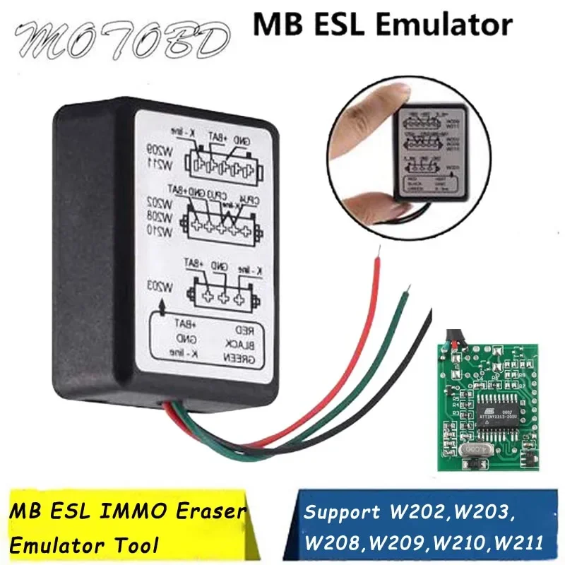 High Quality For Mercedes-Benz MB ESL Emulator Tool Professional IMMO Eraser Emulator Support W202,W203,W208,W209,W210,W211