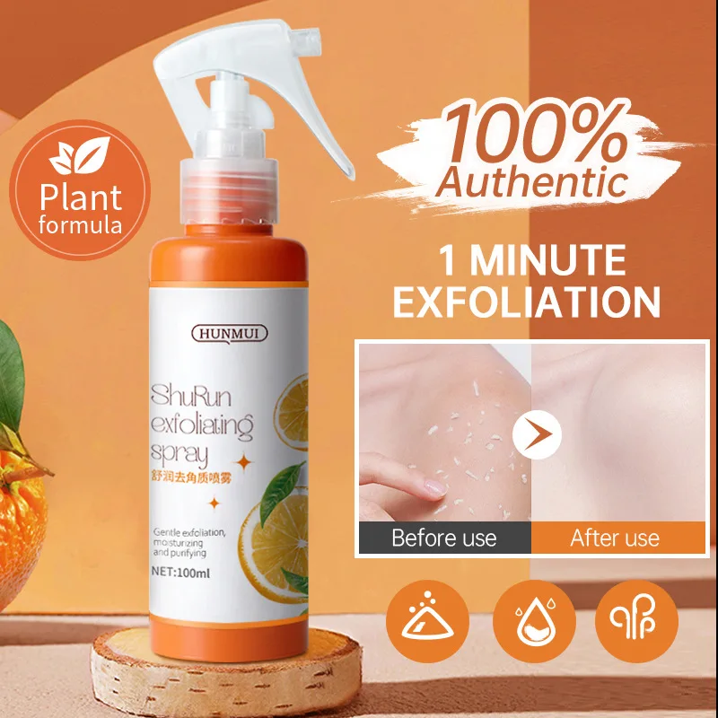 Soothing Exfoliating Spray Gentle Cleansing Whole Body Exfoliating Moisturizing Skin Care Products
