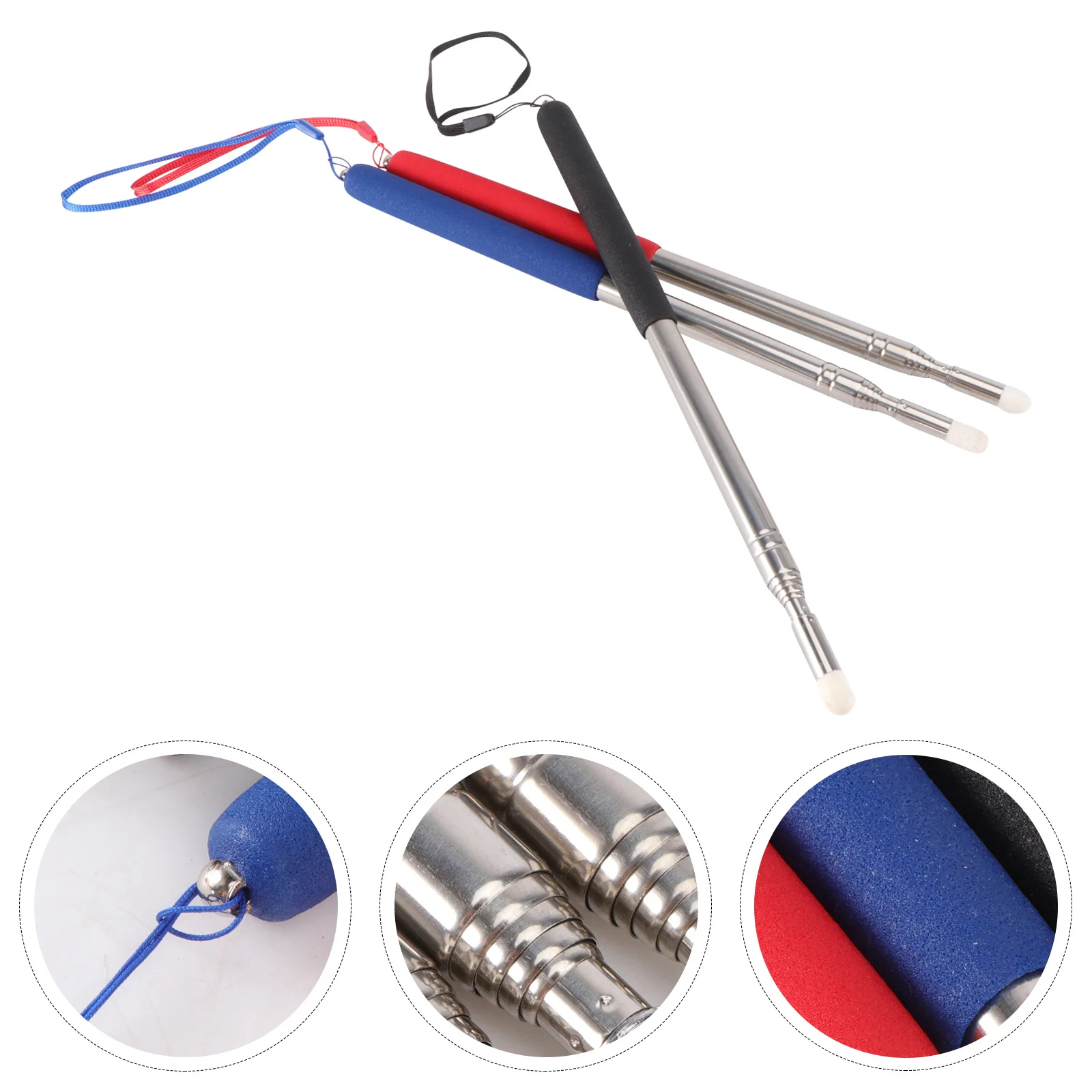 3 قطع قلم تعليم تلسكوبي خفيف الوزن قابل للسحب ومؤشر الفصول الدراسية للمعلمين والطلاب والمهندسين