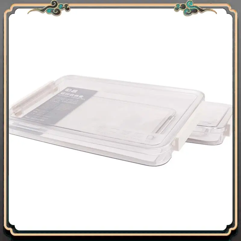 ASMA-2Pcs File Storage Box Desktop Examination A4 Paper Document Storage Box Transparent Data Finishing File Box