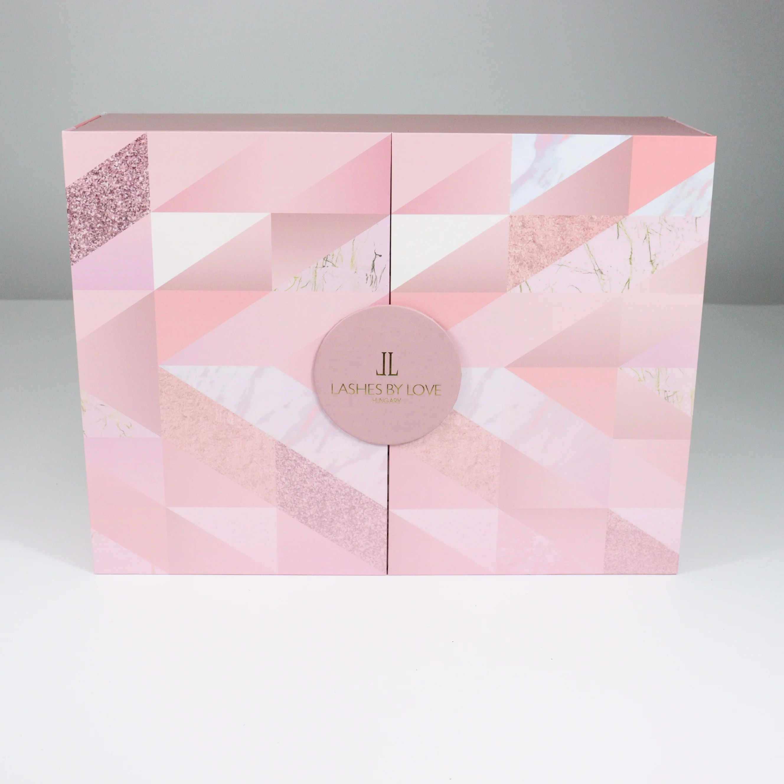 Customization.Customization.Advanced Custom Gold Foil Stamping Jewelry Rigid Box Christmas Advent Calendar Cardboard Gift Packag