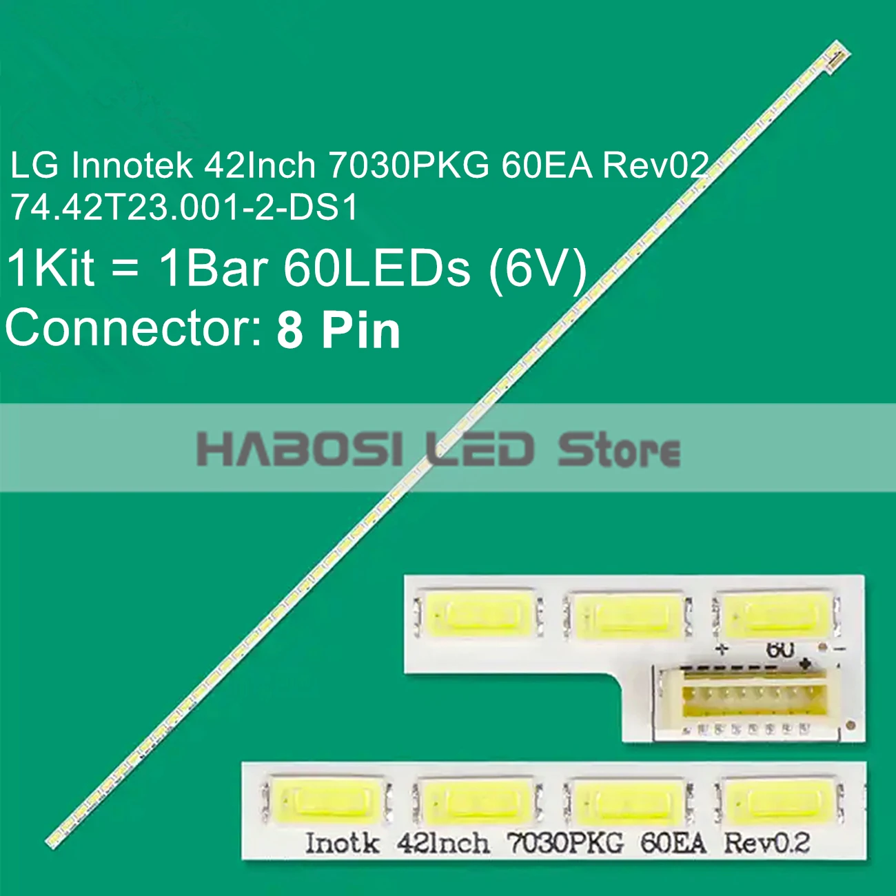 1pcs L G Innotek 42Inch 7030PKG 60EA Rev02 74.42T23.001 T420HVN01.0 42LS570S ZB 42LS570T ZA TB 42LS5600 ZC 42LS560T 42LS575S ZD