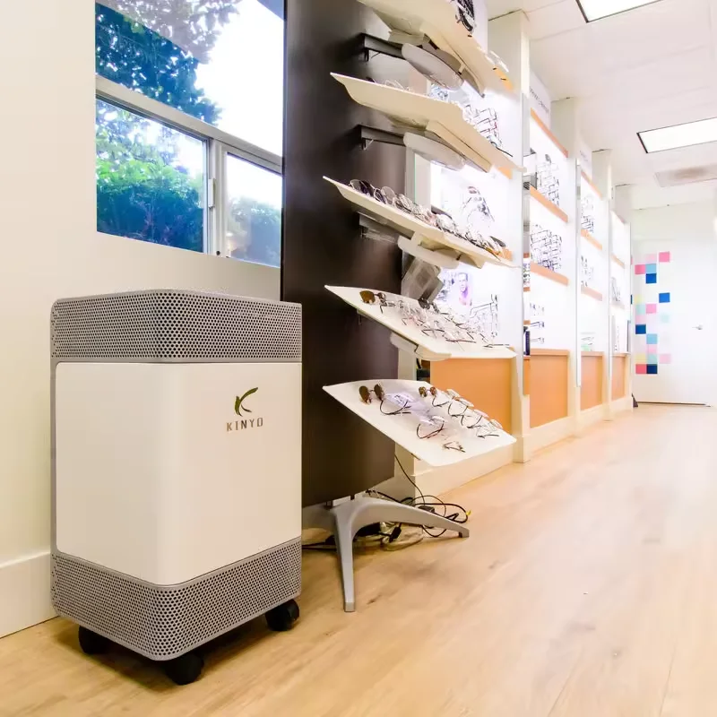 Floor-standing Air Purifier with Washable ESP Filter Air Clean Devices for Large Room Hospital Clinic Office Church