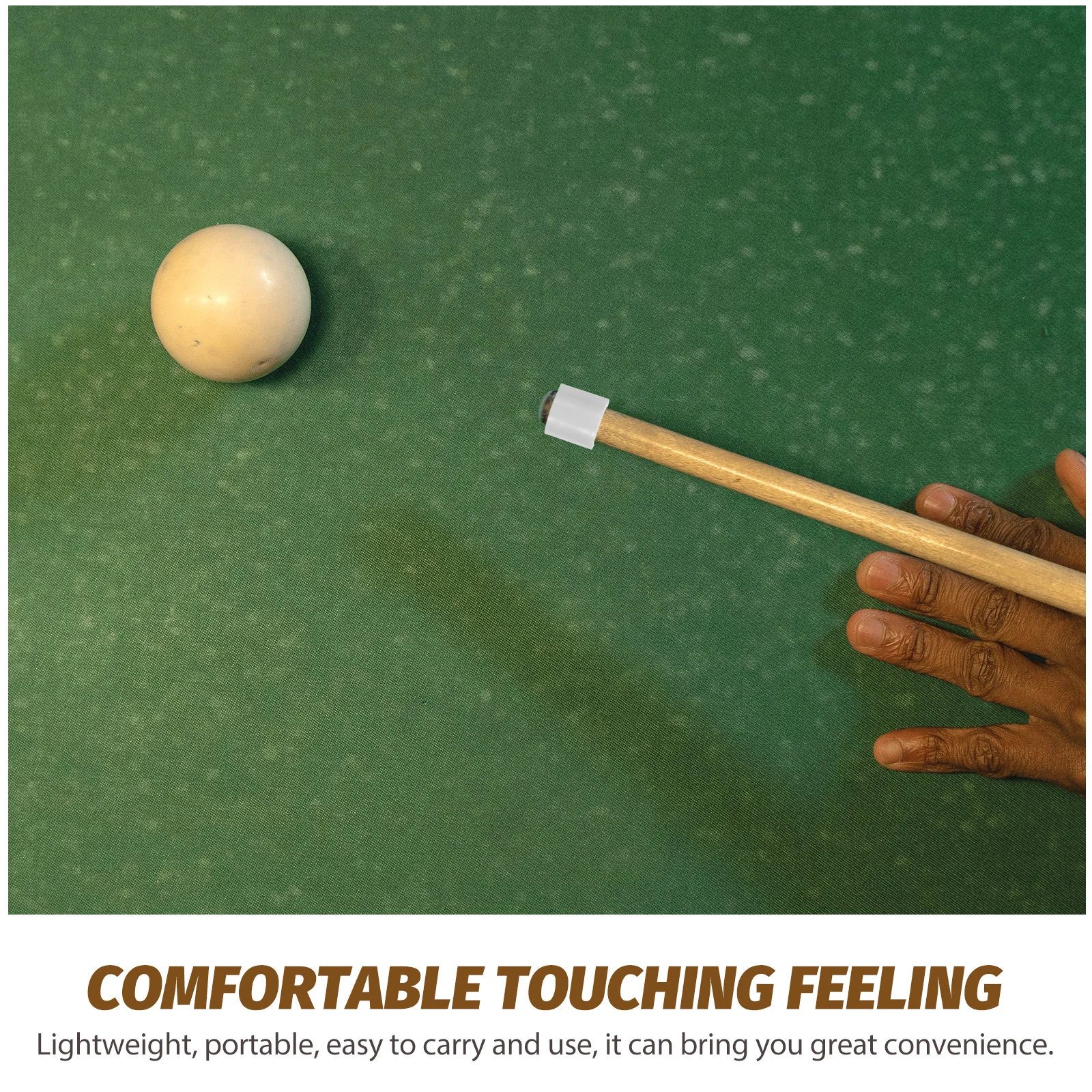 

6pcs Pool Ferrules Plastic Ferrules For Cue Stick Snooker Billiard Accessories Lightweight Replacement Parts for Cue Stick