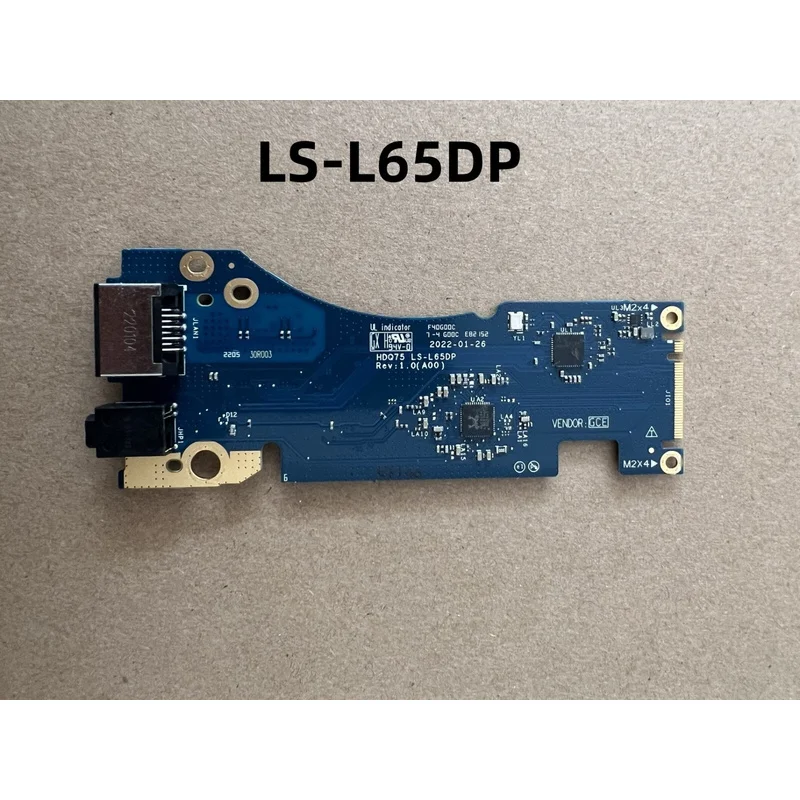 

WYORESY Original for Dell Alienware M17 R5 Ethernet RJ-45 Audio I/O Board LS-L65DP.