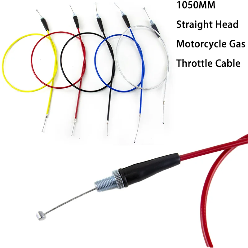 Universal Motorcycle Accelerator Straight Connection Throttle Cable 1050mm For KTM Honda Suzuki Yamaha Kawasaki Dirt Bike
