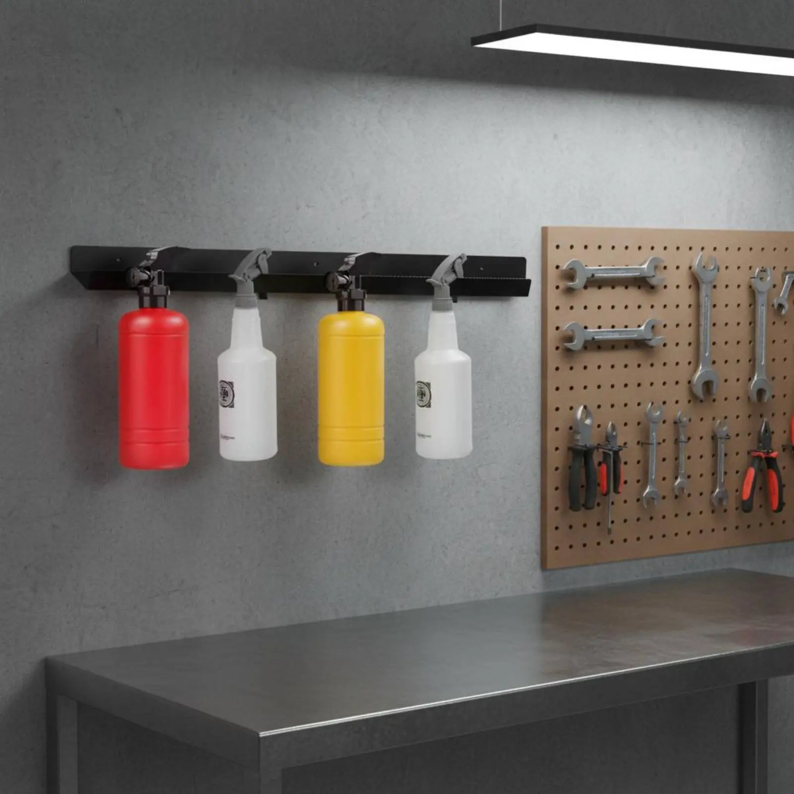 Держатель для 2-х распылителей, компактная подставка для хранения распылителей, органайзер для автодетейлинга, прочный и долговечный, для мастерской
