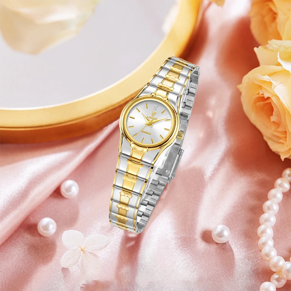 

LIEBIG модные оригинальные кварцевые наручные часы для девочек для женщин, женские роскошные водонепроницаемые женские часы с полоской из нержавеющей стали