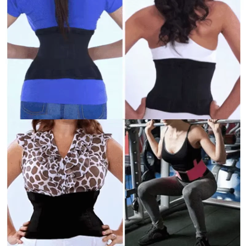 Women Sauna Sweat Abdomen Trimmer Belt Waist Trainer Slimming Body Shaper Corset Workout Belly Slimming Fat Burning Girdles