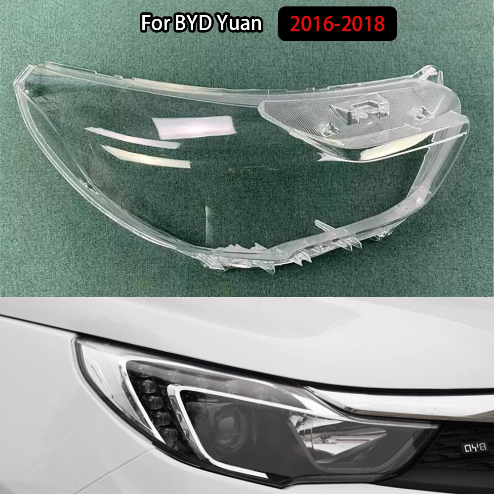 

For BYD Yuan 2016-2018 Headlight Transparent Shell Headlamp Cover Lens Plexiglass Replace The Original Lampshade