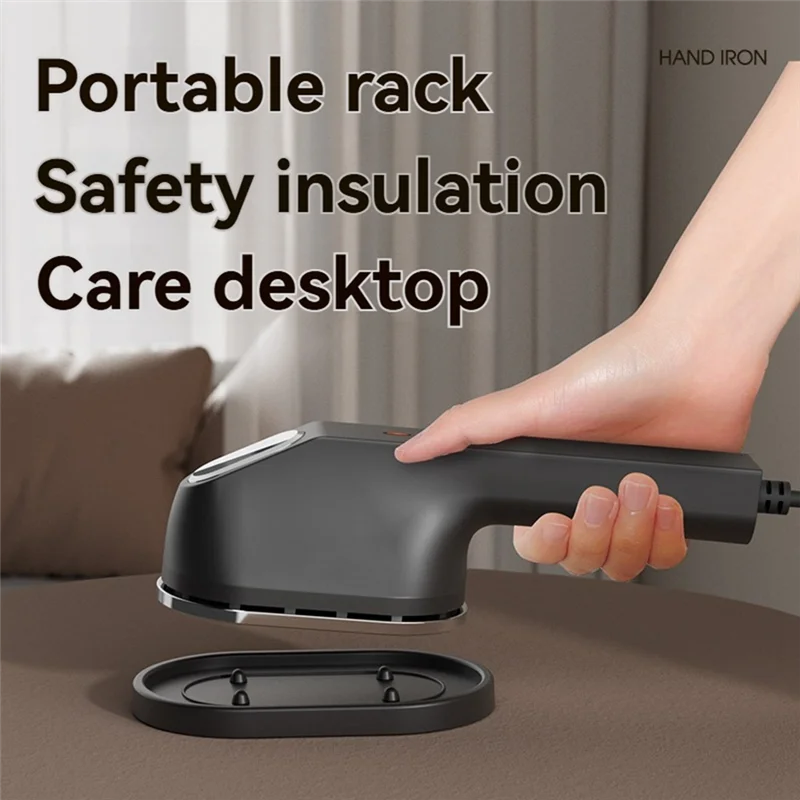 A76G-Garment Steamer Portable Steam Iron For Clothes   Handheld Mini Vertical Ironing For Home Travel Wet Dry Ironing  US Plug-B