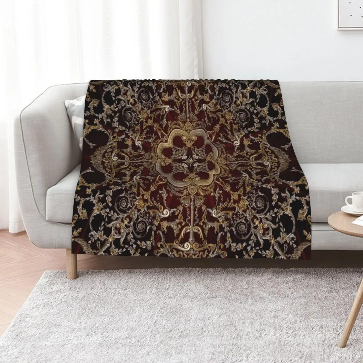 Hibernia Bank Victorian Details Collage Throw Blanket Blankets Sofas Of Decoration Sofa Quilt Soft Big Hairys Thermal Blankets