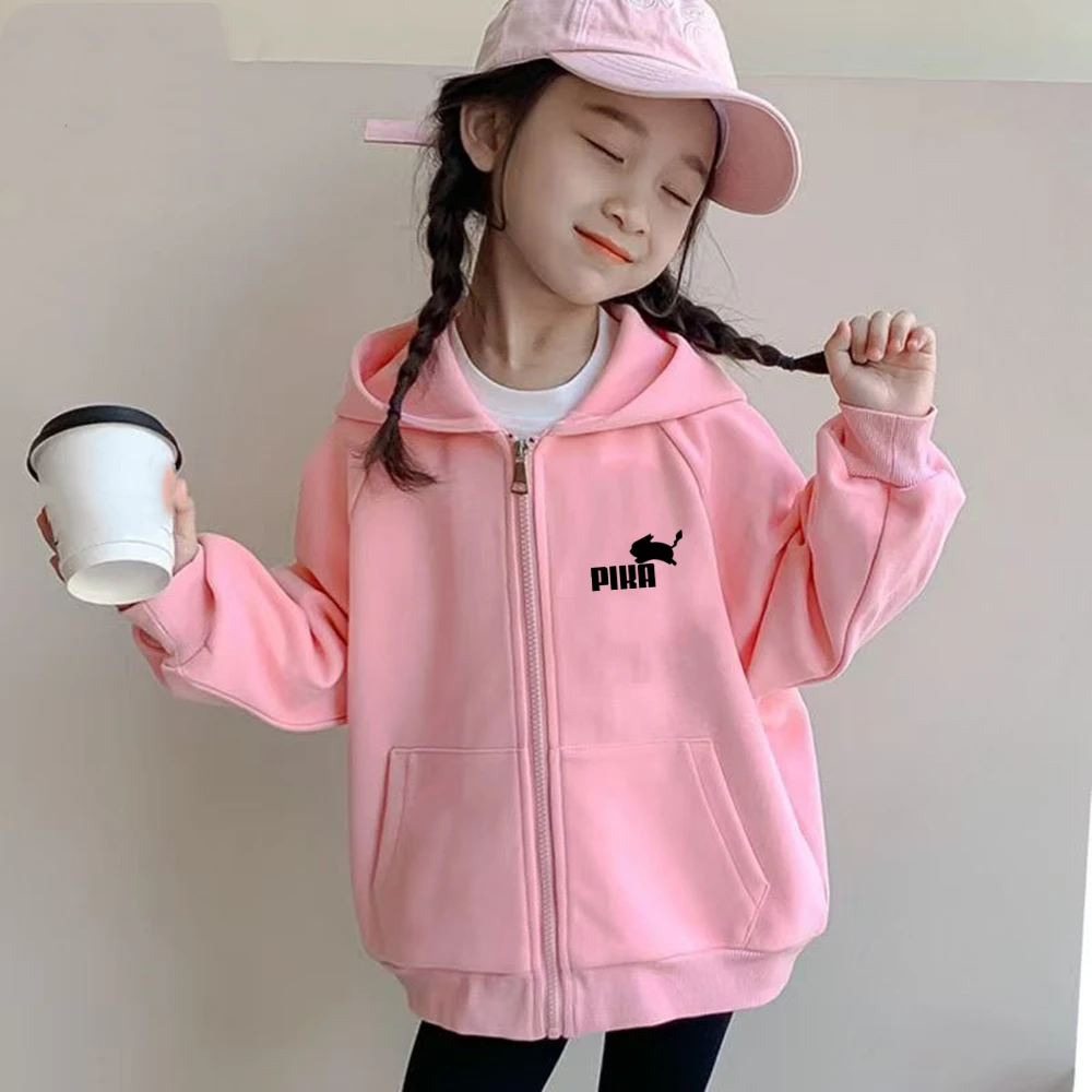 Children Zipper Cardigan Hoodies Print Tops Boy Black Girls Pink Sweatshirt Coat Long Sleeve Casual Fashion Hooded 4 Children Zipper Cardigan Hoodies Print Tops Boy Black Girls Pink Sweatshirt Coat Long Sleeve Casual Fashion Hooded 4
