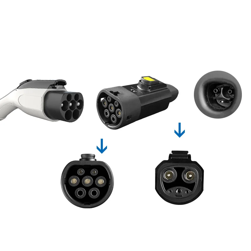 

Адаптер для зарядки электромобилей 7 кВт 32 А GBT на 220 В, высокоэффективный, новые разъемы для электромобилей