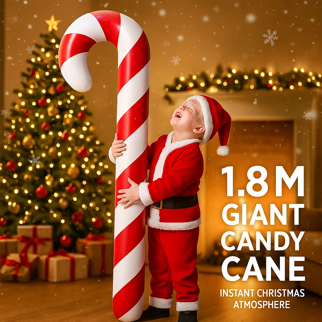 

1 шт. 180 см Рождественский ПВХ надувной воздушный шар-трость игрушки детские надувные конфеты-трость воздушные шары для дома и улицы праздничный декор реквизит