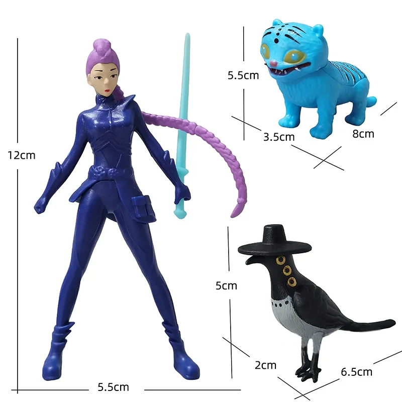 Anime Kpop Demon Hunters Figuur K-Pop Demon Hunters Rumi Mira Zoey Tijger Beeldje Speelgoed Bureau Decoratie Standbeelden Ornament Kid gift