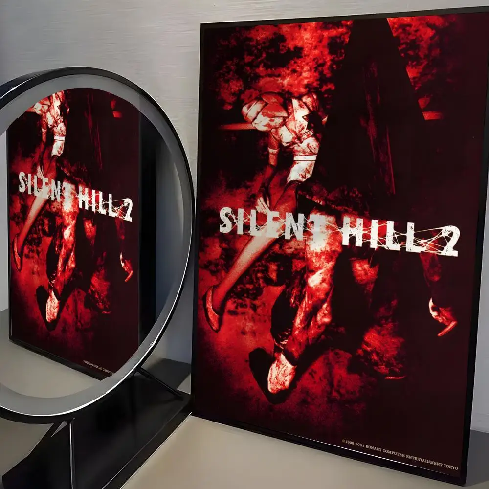 Klassisches Spiel S-Silent Hill 2 Poster, moderne minimalistische Wandkunstdrucke für Schlafzimmer, Wohnzimmer, Heimdekoration, Inneneinrichtung, Geschenk – Detail 16