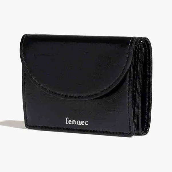 

Fennec Korea Wallet Half-Circle Tri-Fold Cute Cowhide Leather Cash, Card, ID Holder Coin Purse