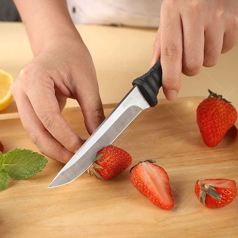 WXCOO Stainless Steel Boning Knife Meat Cleaver Knife Fruit Knife Beef Lamb Knives Kitchen Knives for Cutting Vegetables Peeling image 4