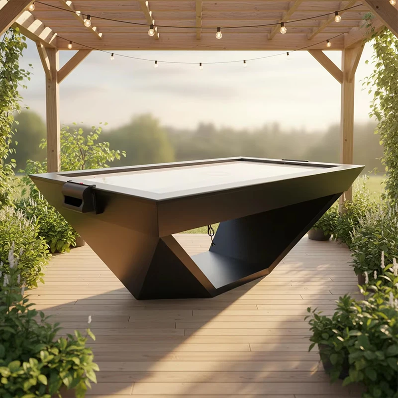 7ft Mini Air Hockey Table, Indoor Sports Game, Folding Wooden Table, Family Fun Toy, Ice Hockey Game