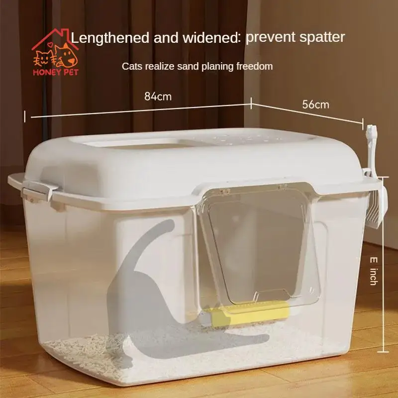 Super Large Dual Purpose Cat Litter Basin Cat Toilet Cat Supplies Open Anti Splashing Extra Large Excrement Drop-shipping