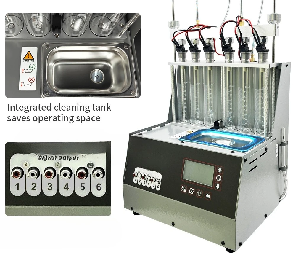 Automotive fuel injection ultrasonic cleaning machine In-cylinder direct injection nozzle High pressure cleaning tool 20bar high