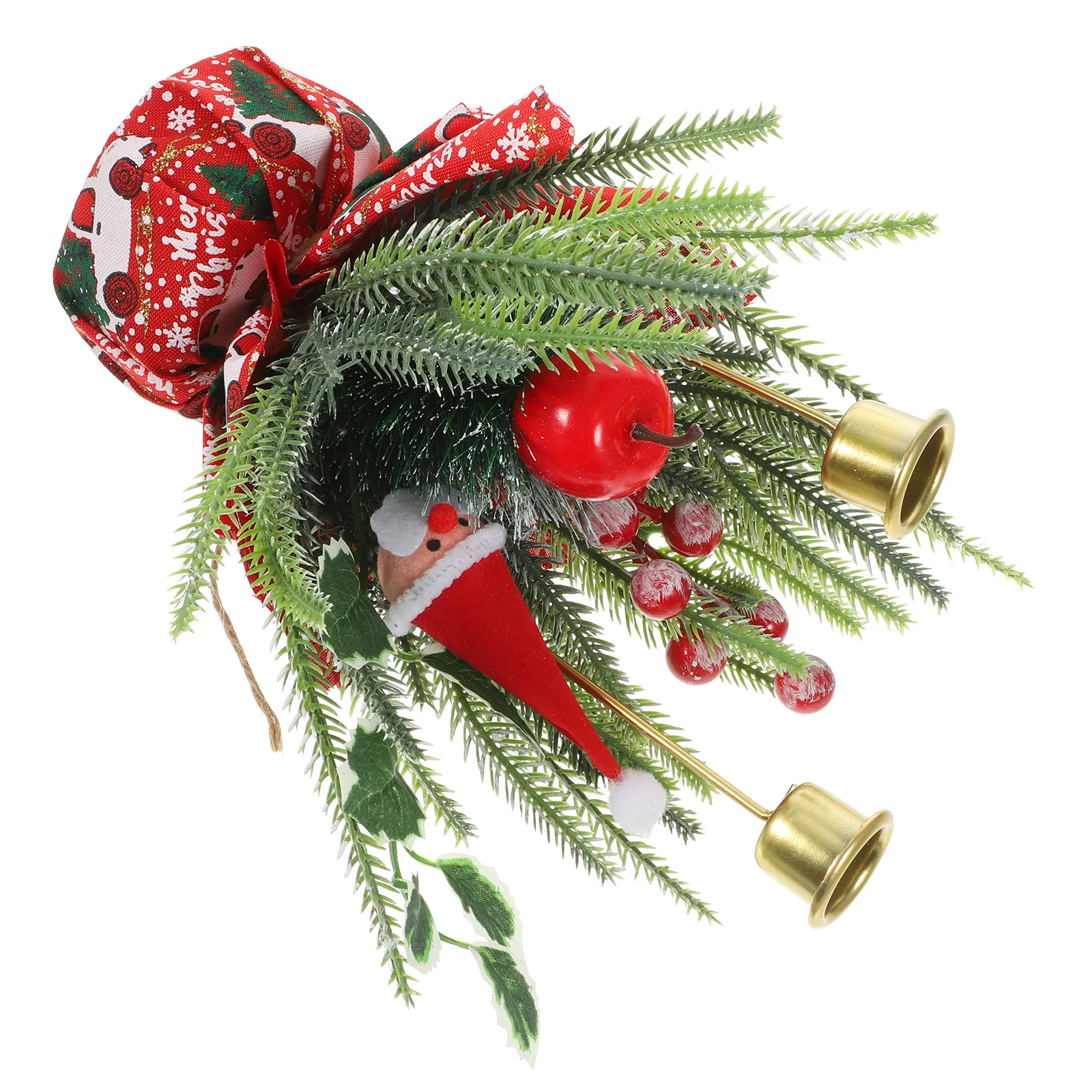 

Artificial Garland Wreaths Realistic Fruit Bouquet Elegant Christmas Table Centerpiece Decor Holder Ornament Desktop