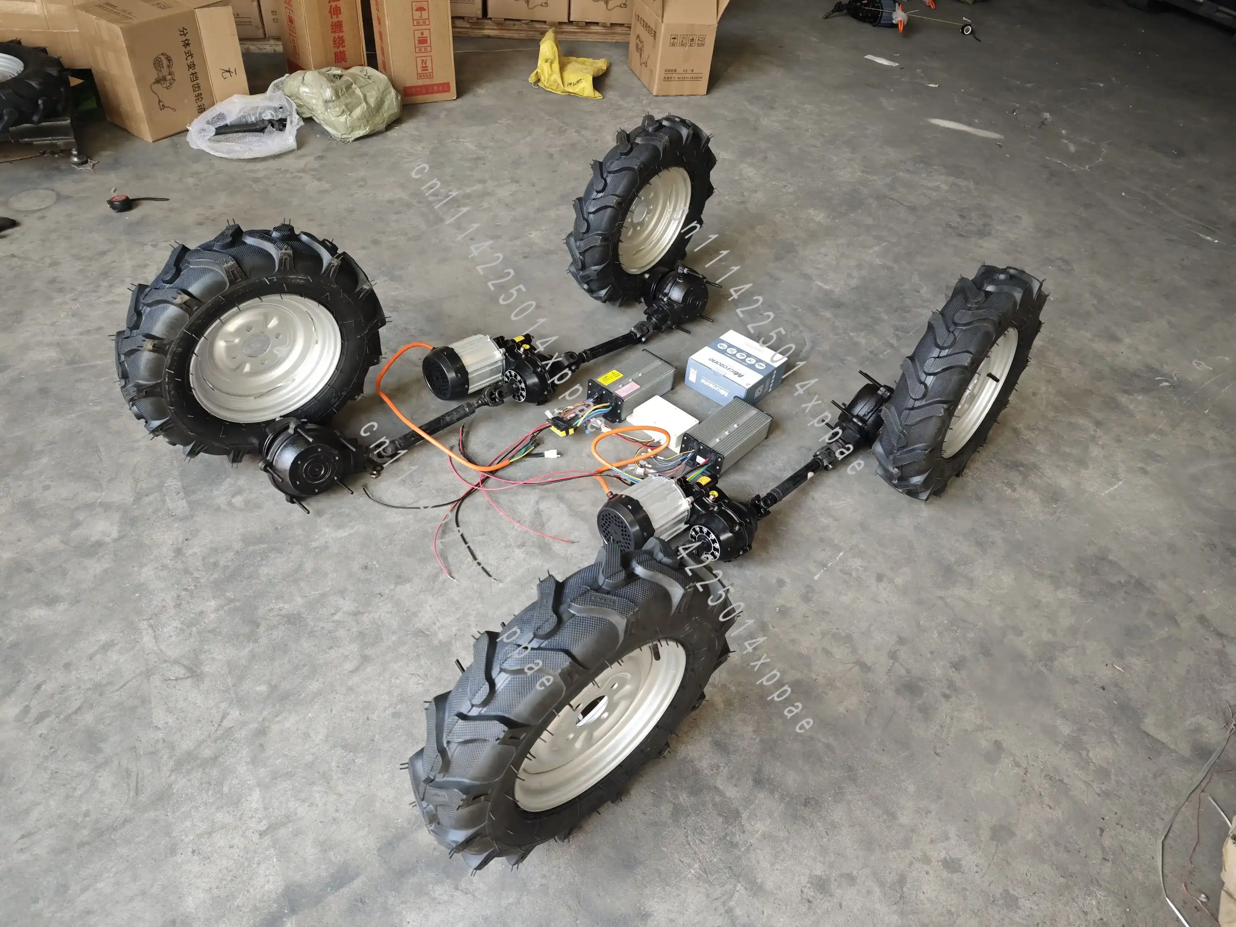 Four-wheel Drive, Dual Motor Drive All-terrain Vehicle Drive Assembly