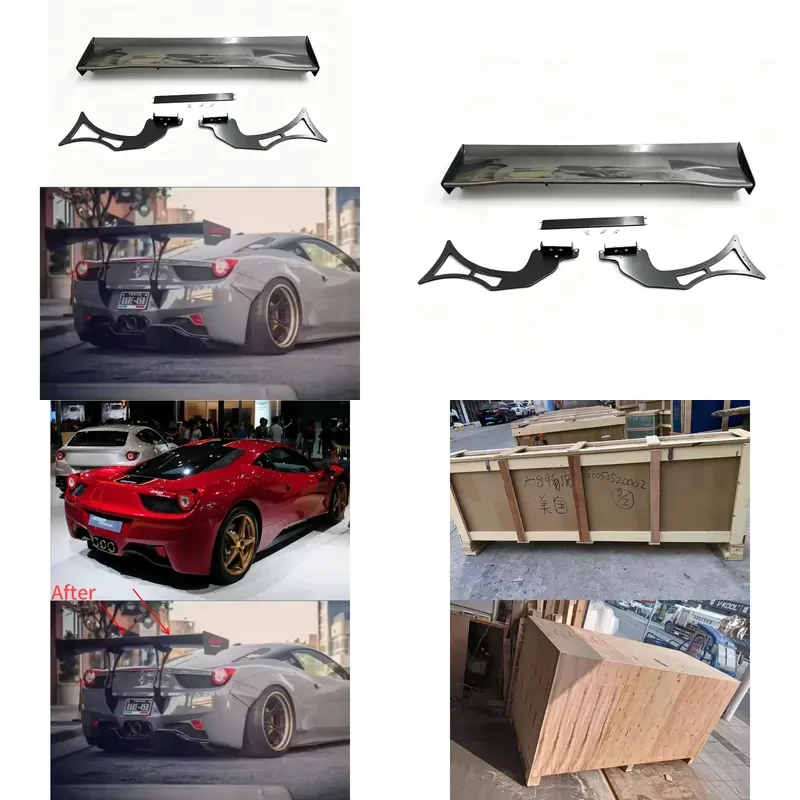 for Ferrari 458 488 SV-R Style Carbon Fiber Rear Spoiler High Quality Factory Direct Sales