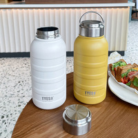 TYESO 750ML Thermos Water Bottle Cold and Hot Insulated Thermos 304 Stainless Steel Thermos Mug Portable Sport Vacuum Flask