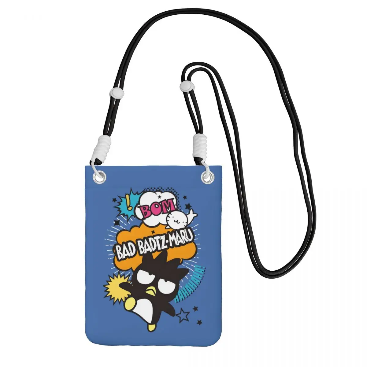 

Custom BADBADTZ-MARU Mobile Phone Bag Women Men Fashion Cool Penguin Shoulder Crossbody Bag Card Bag Mini Shoulder Purse Wallet