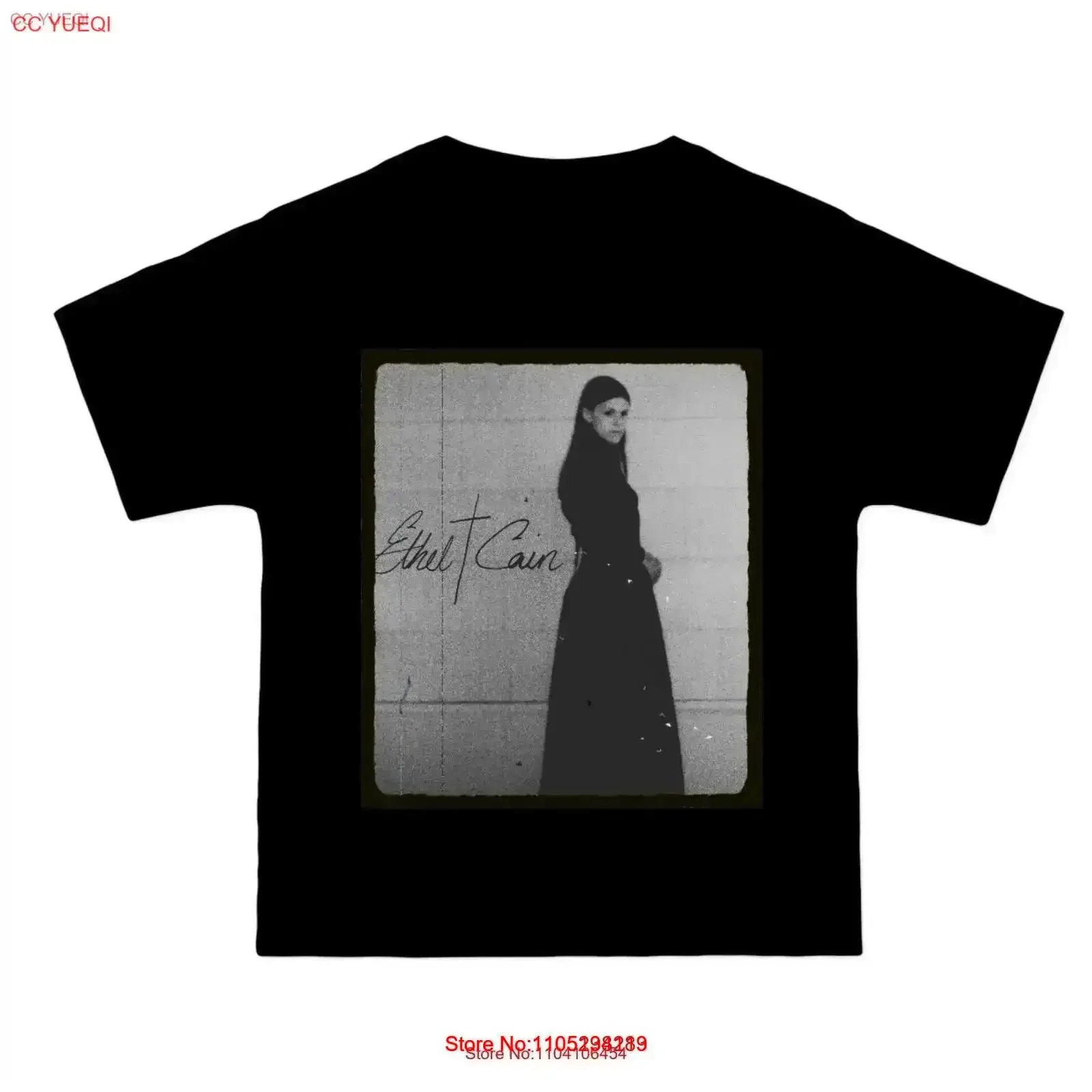 Ethel cain photo preachers daughter heavyweight black or white tee shortsleeve vintage Washed Versatile Soft streetwear Unisex