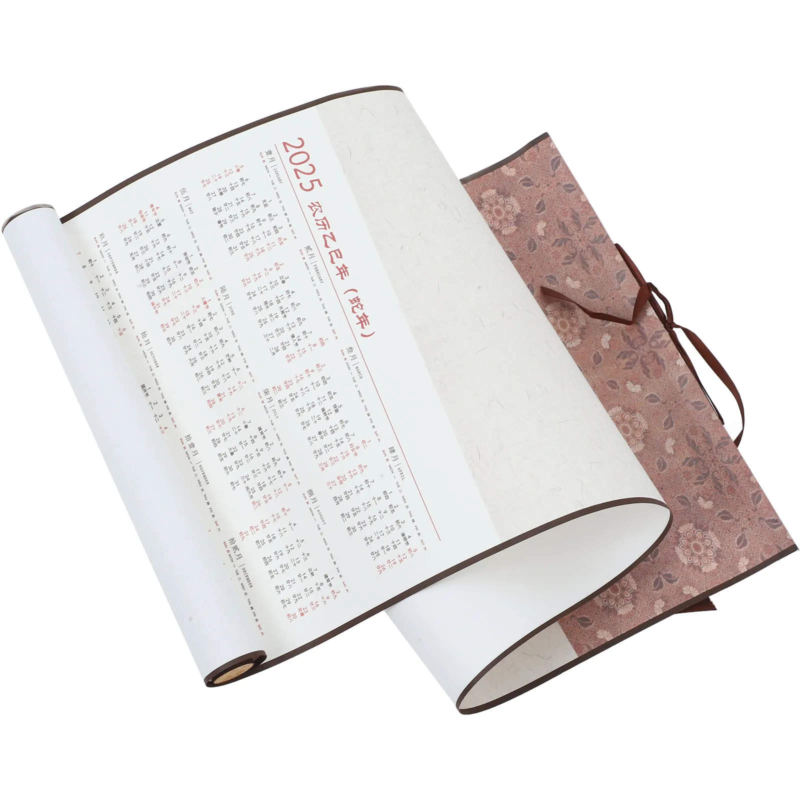 

Blank Scroll Wall Calendar 2025 Chinese Calligraphy Painting Paper Hanging Scroll for Art Display Painting Paper Calendar