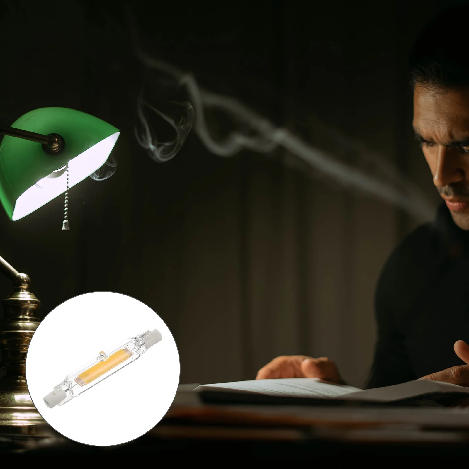 

10W 110V 118Mm LED Bulb Double Ended Cob Light Halogen Equivalent J Type Base No Flicker No Buzz Save 90 Energy for Desk