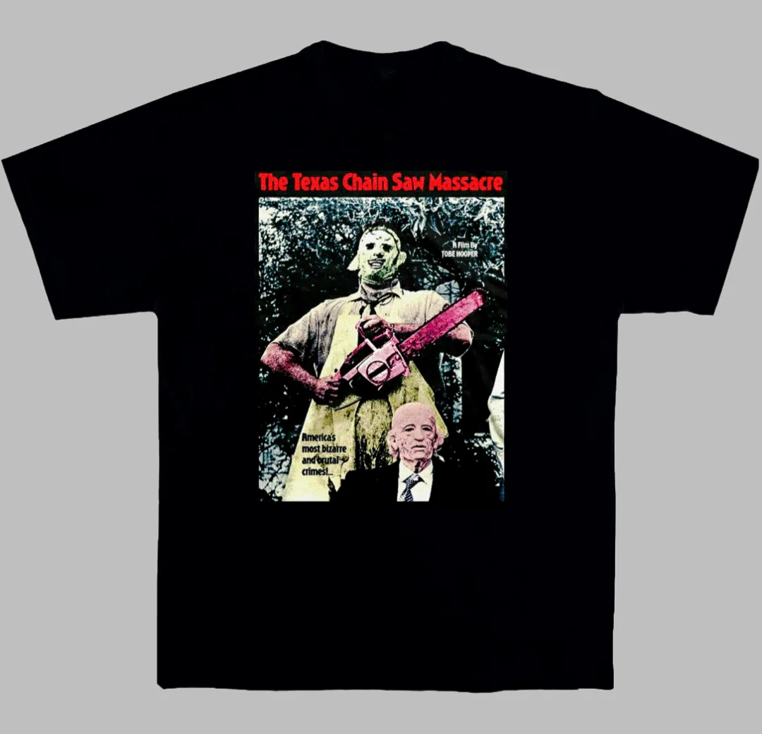 Cult Movies, Horror Movies, Texas Chainsaw Killers, Summer Casual T-shirts, Men's and Women's Luxury Brands