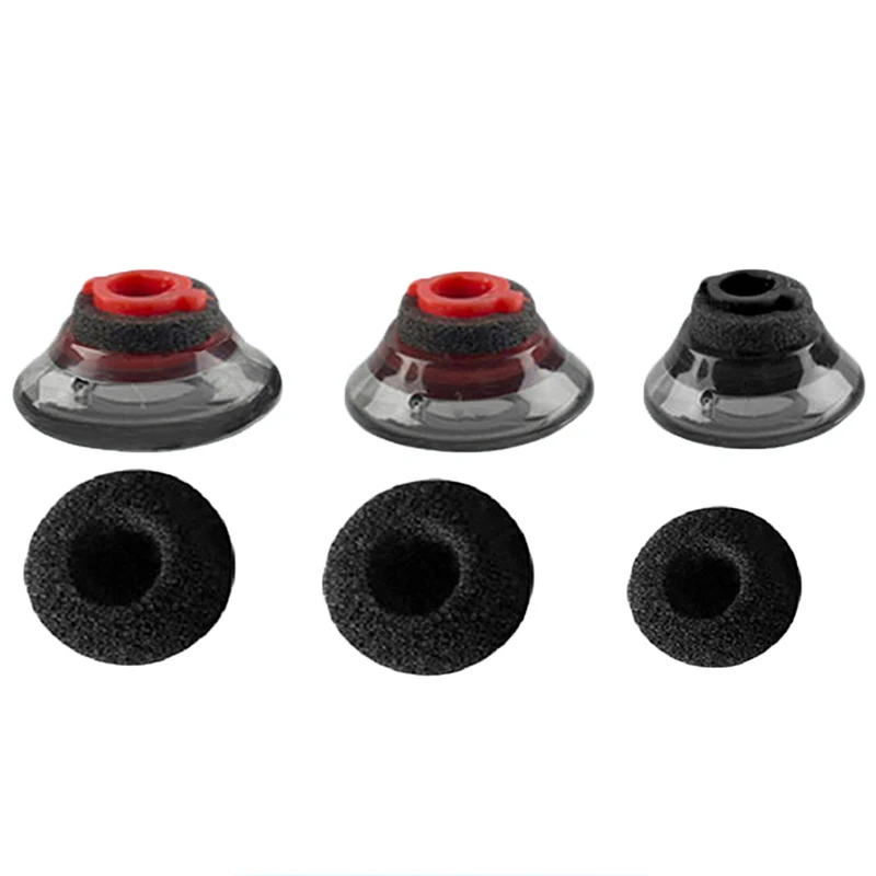 For Plantronics Voyager 5200 Earplugs Soft Silicone Ear Pads Earphone Clear Earbuds Tips Eargels Black Foam