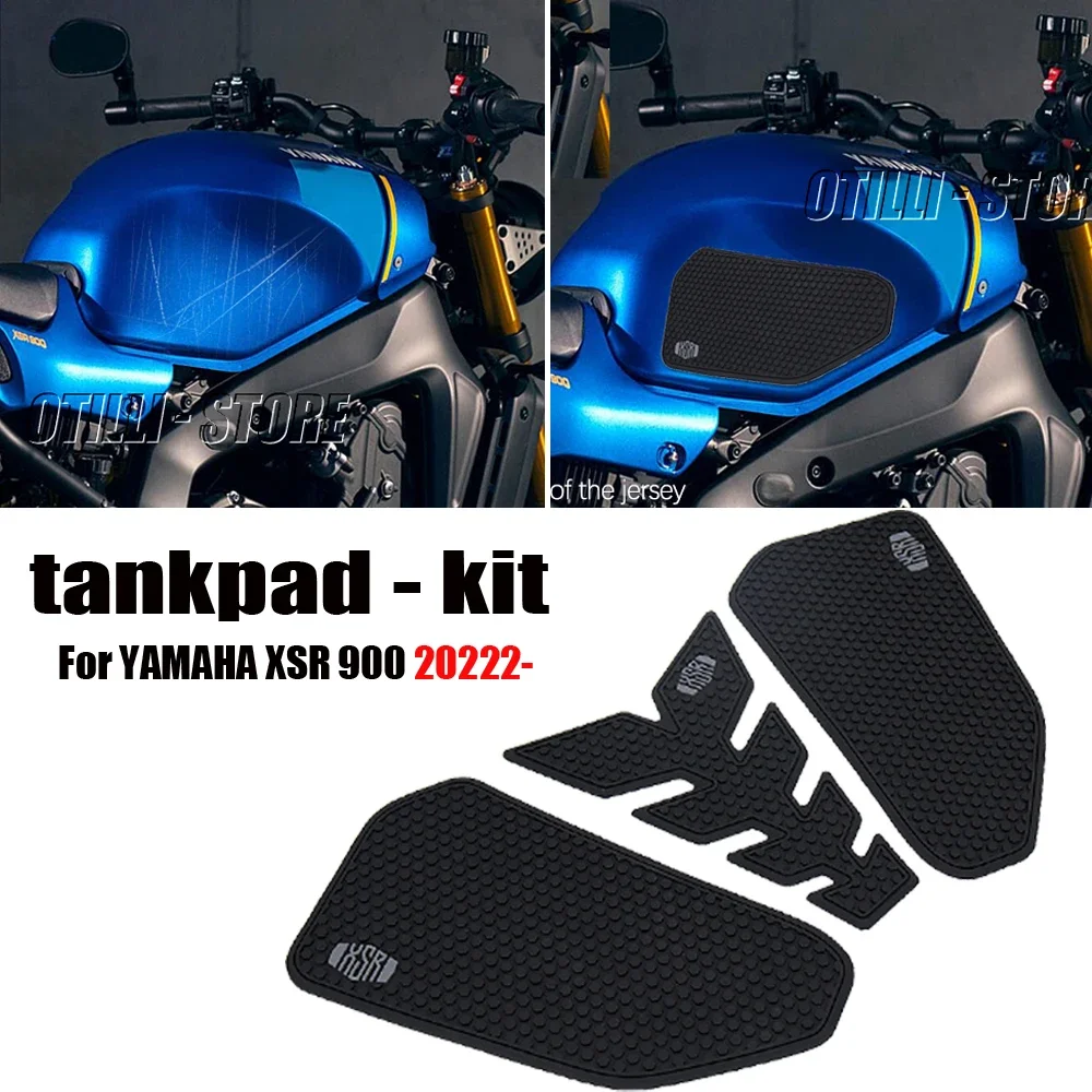 

Motorcycle Fuel Tank Pads Sticker Side Gas Knee Grip Protector Traction Decals Non-slip New For YAMAHA XSR 900 XSR900 2022 2023