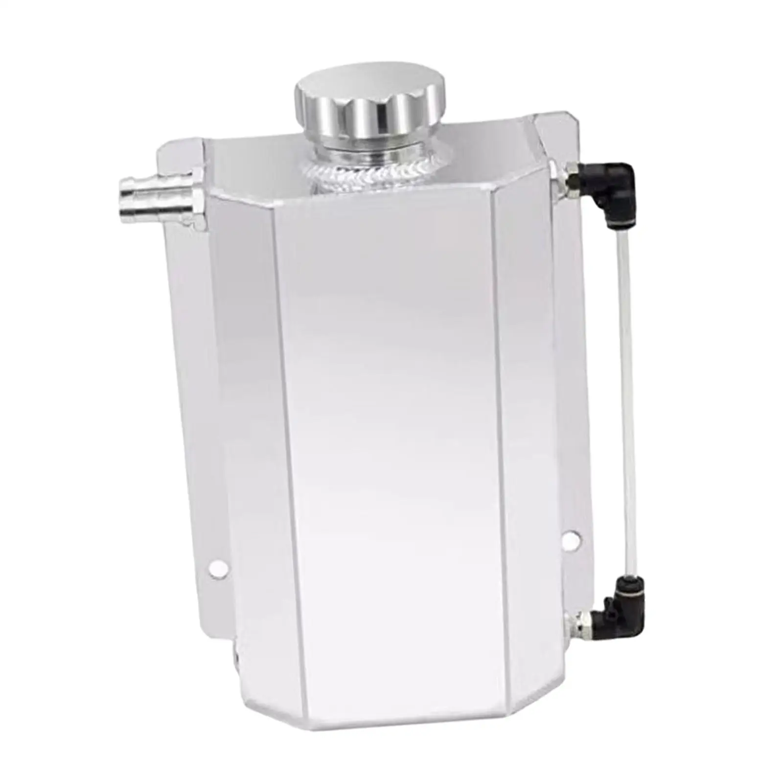 

Aluminum Alloy Coolant Overflow Tank Universal 2L Heat Sink Reservoir for Automotive Engine Cooling System