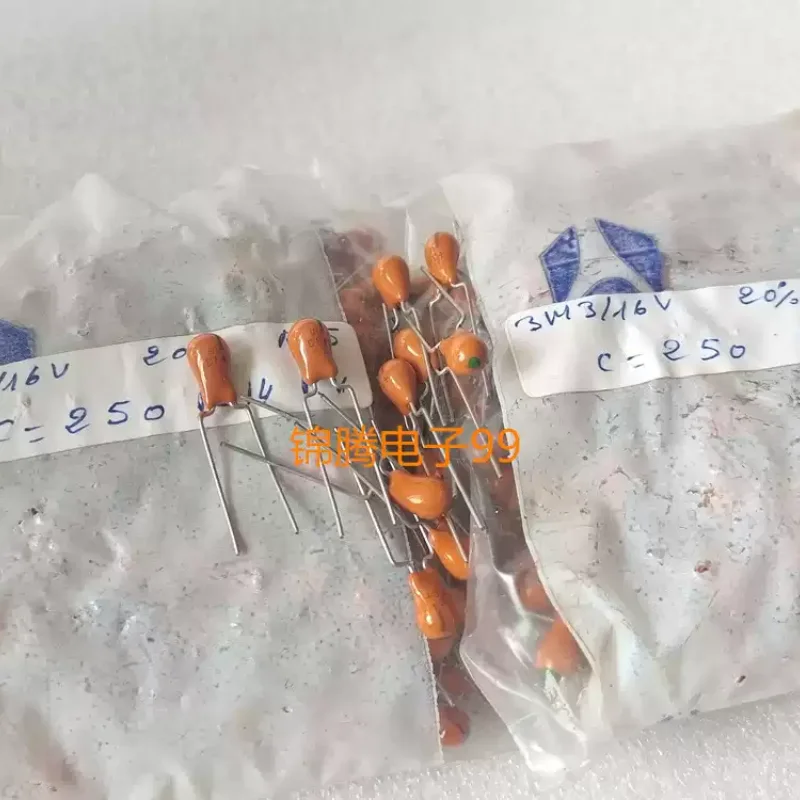 10-100pcs old French Thomson gallbladder capacitor 3.3uf 16v 336M 20% green head audio fever gallbladder capacitor