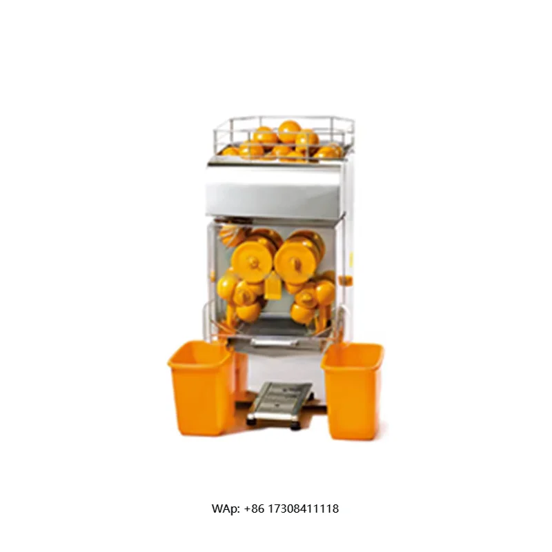 

Manual fruit juicer that requires no electricity or batteries and can be operated by hand in the traditional way