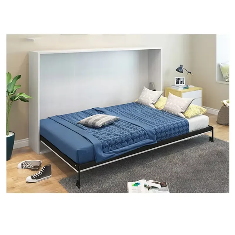 Queen Size Wall Bed Space Saving Murphy Bed Foldable Invisible Rollaway Bed Furniture