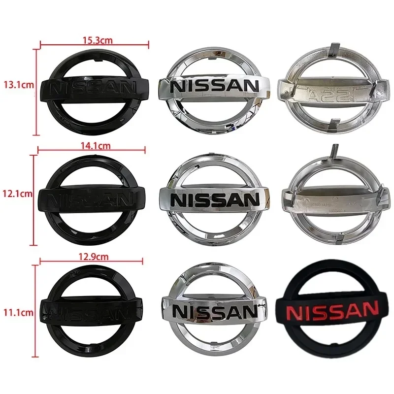 ABS Car Front Emblem for Nissan Sylphy Qashaqai X-trail Patrol Micra X Trail Elgrand Leaf Juke Trunk Rear Badge Accessories