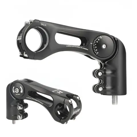 Bicycle Stem Adjustable Angle Aluminum Forged Universal Fit For Mountain Road Commuter Bikes