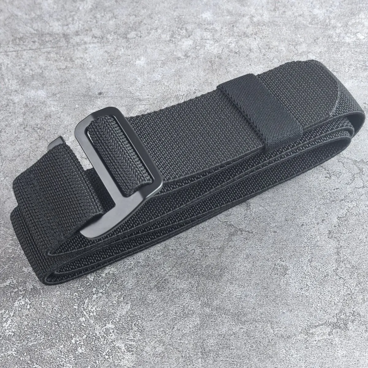 Szeroki pasek z klamrą ze stopu aluminium, nylonowy elastyczny pasek do pasa 3,8 cm, męski pasek elastyczny do wędrówek, pasek płócienny, wersja rozszerzona