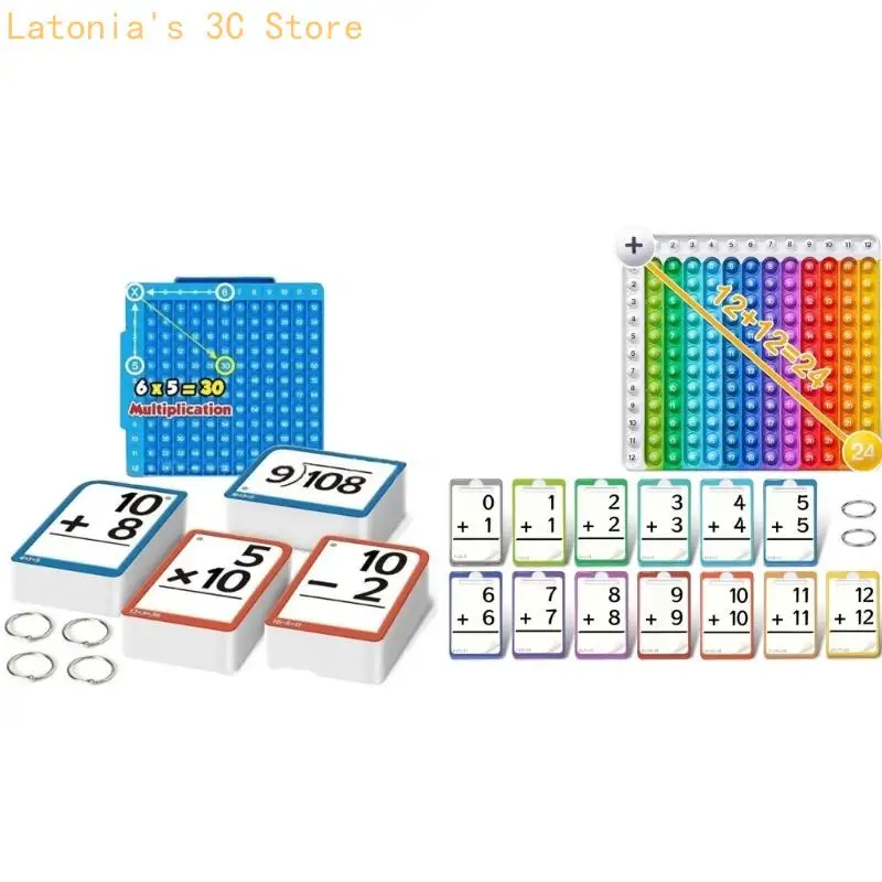 Lernwerkzeug für Kinder mit hochwertigen Papiermaterialien, interaktiven Mathe-Lernkarten X3UB – Detail 4