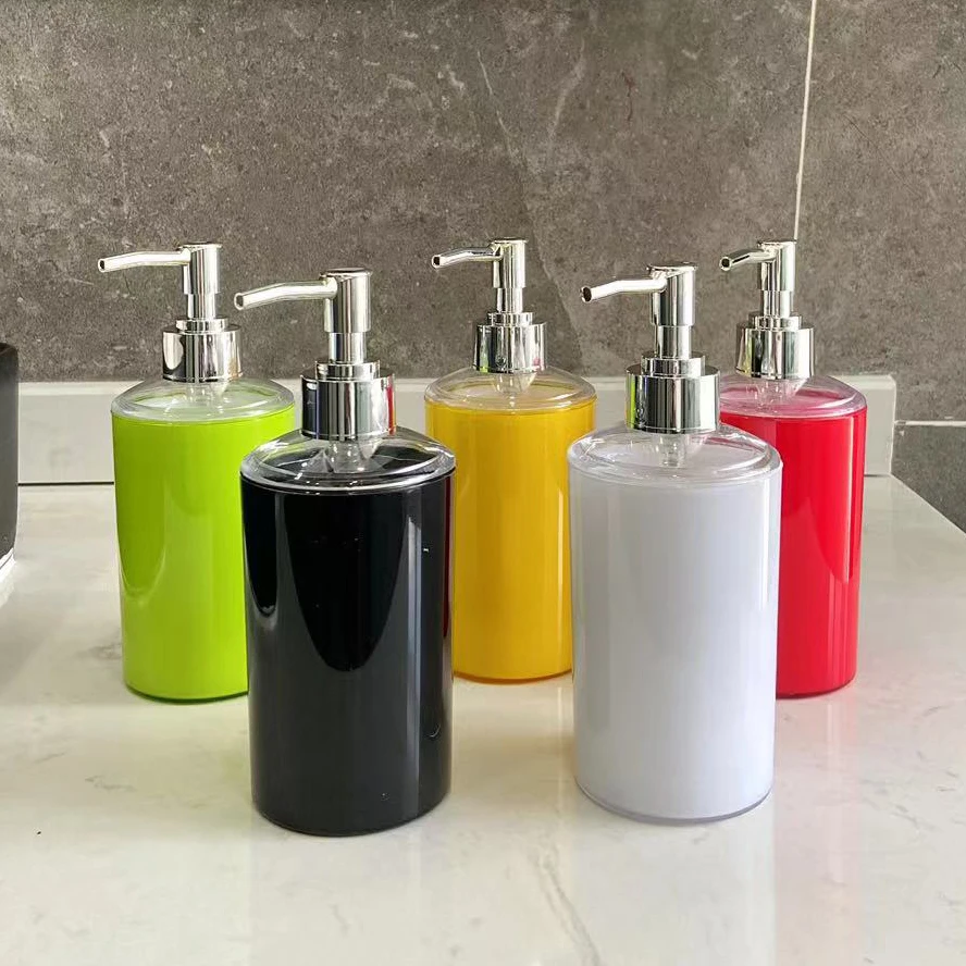 Bathroom Plastic Liquid Soap Dispensers 320ml Hand Sanitizer Bottle For Kitchen Lotion Storage Bottle