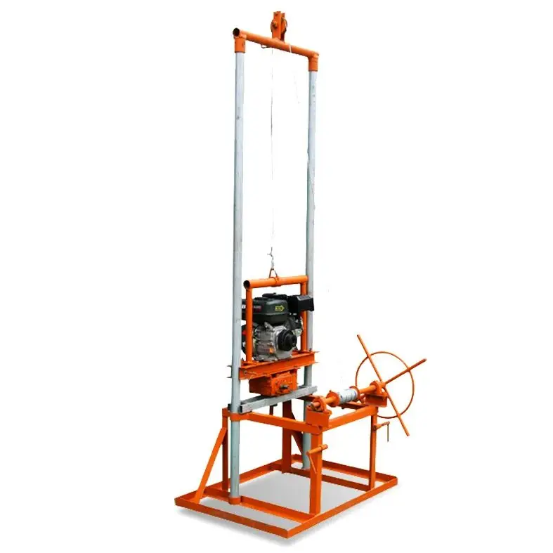 

Customized Mini Lightweight Water Well Drilling Rig 80m Portable Petrol Diesel Manual Borehole Drilling Rig