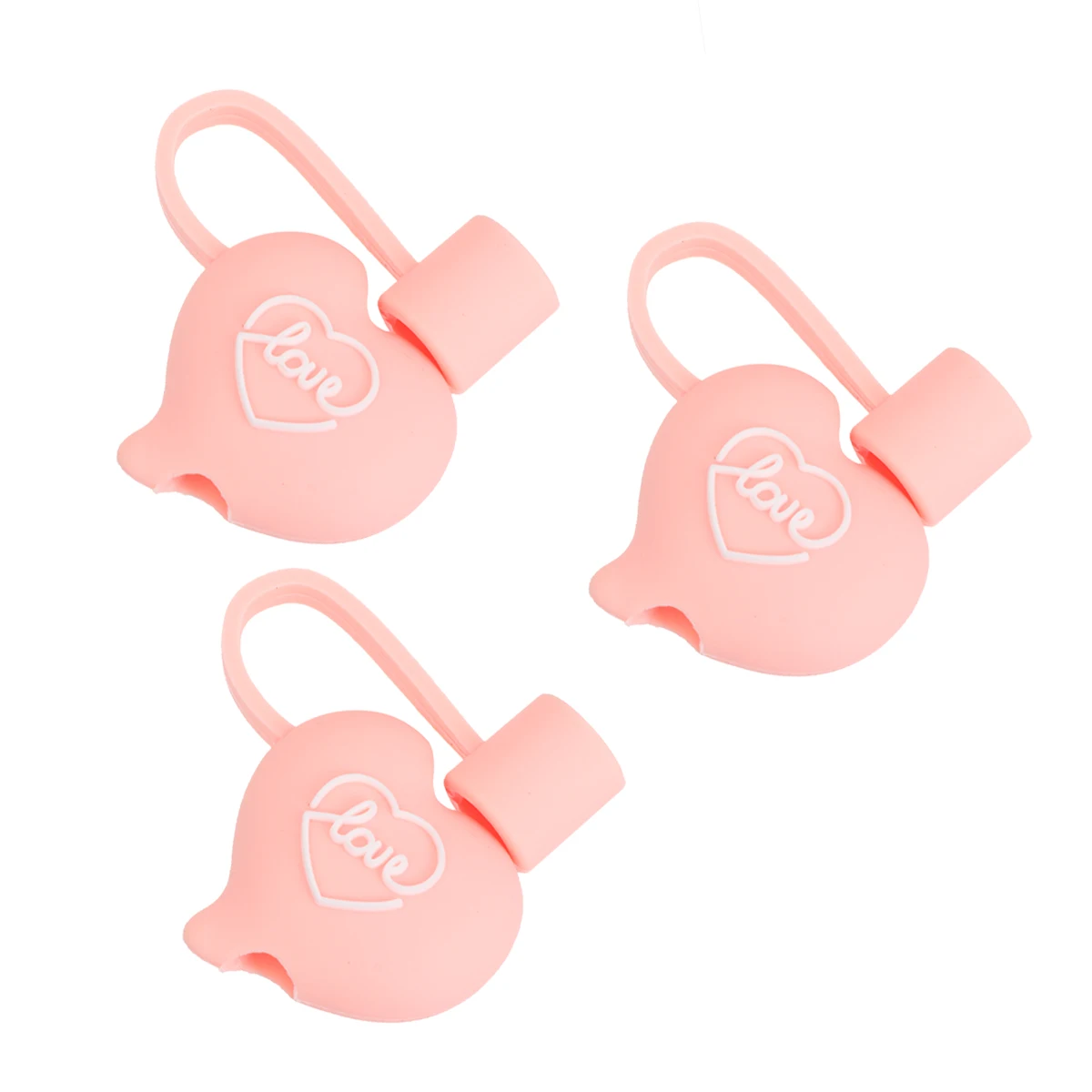 

3 Pcs Silicone Straw Plug Cute Cartoon Leak Proof Drinking Tips Cover Suitable 6-8 mm Straw Diameter Kitchen Bar Accessories