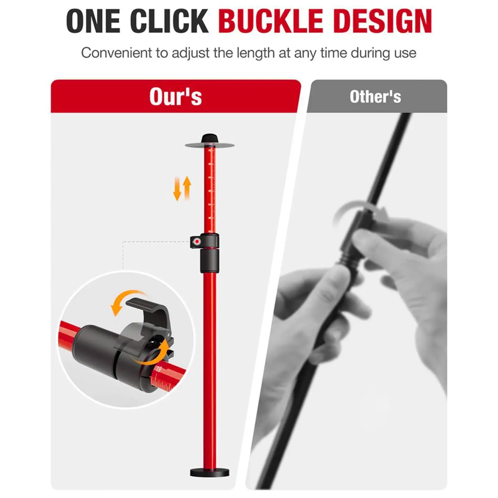 

Firewood Measuring Gauge Portable Sturdy Firewood Length Measurement Device Wood Cutting Gauge Adjustable Firewood Cutting Tool